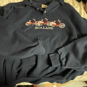 Navy Holland Graphic sweatshirt